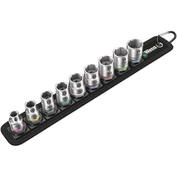 Wera - Hex & Torx Bit Socket Sets Type: Hex Bit Socket Set Drive Size: 3/8 - USA Tool & Supply