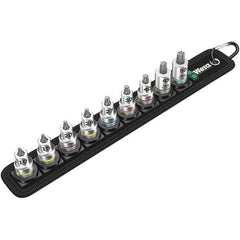 Wera - Hex & Torx Bit Socket Sets Type: Torx Bit Socket Set Drive Size: 3/8 - USA Tool & Supply