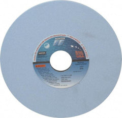 Norton - 7" Diam x 1-1/4" Hole x 1/4" Thick, J Hardness, 100 Grit Surface Grinding Wheel - Ceramic, Type 1, Fine Grade, 3,600 Max RPM, Vitrified Bond, No Recess - USA Tool & Supply