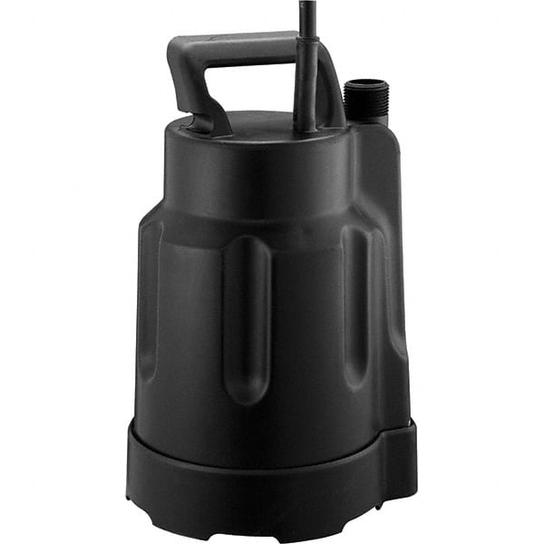 Submersible Pump: 1.2 Amp Rating, 120V, Hand Operated Polypropylene Housing