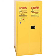 Eagle - Safety Cabinets Hazardous Chemical Type: Corrosive Chemicals Color: Yellow - USA Tool & Supply