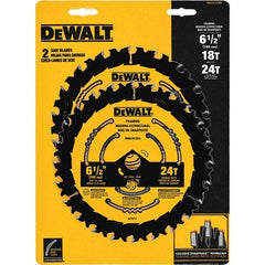 DeWALT - Wet & Dry-Cut Saw Blades   Blade Diameter (Inch): 6-1/2    Blade Material: Tungsten Carbide-Tipped - USA Tool & Supply