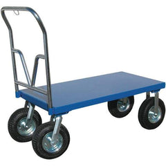 Vestil - 1,500 Lb Capacity Steel Platform Truck - Steel Deck, 30" OAW - USA Tool & Supply