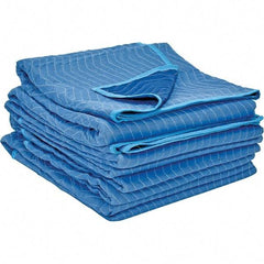 Vestil - 80" Long x 72" Wide Polyester Tarp & Dust Cover - Blue - USA Tool & Supply