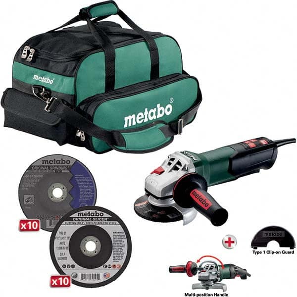 Metabo - Angle & Disc Grinders Type of Power: Corded Wheel Diameter (Inch): 4-1/2 - USA Tool & Supply