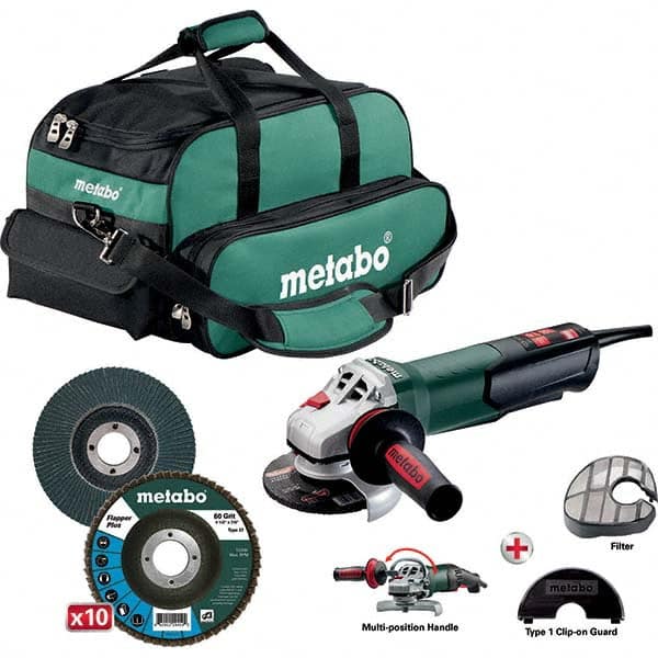 Metabo - Angle & Disc Grinders Type of Power: Corded Wheel Diameter (Inch): 4-1/2 - USA Tool & Supply