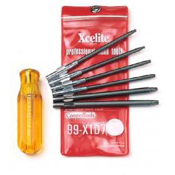 Xcelite - Screwdriver Bit Sets Type: Screwdriver Bit Number of Pieces: 7 - USA Tool & Supply