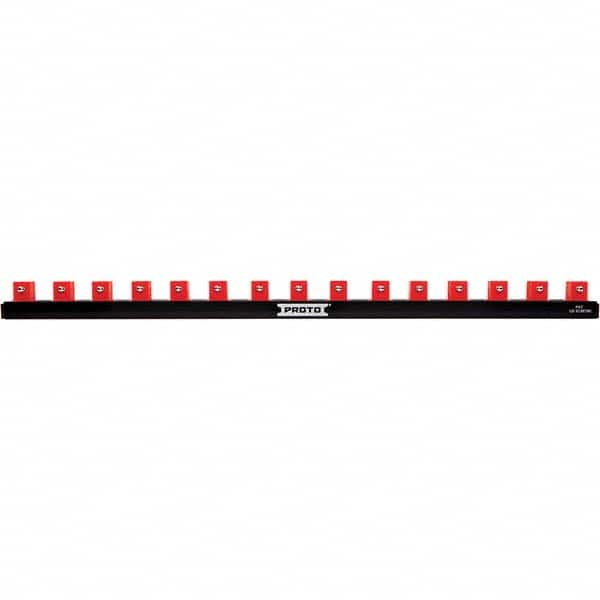 Stanley - Socket Holders & Trays Type: Clip Rail Drive Size: 1/2 - USA Tool & Supply