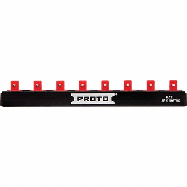 Stanley - Socket Holders & Trays Type: Clip Rail Drive Size: 1/4 - USA Tool & Supply