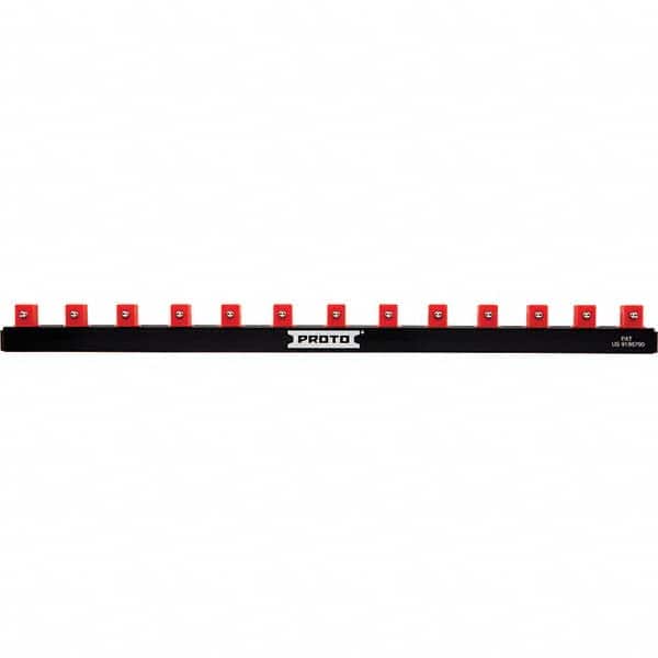 Stanley - Socket Holders & Trays Type: Clip Rail Drive Size: 3/8 - USA Tool & Supply