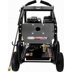 Simpson - Gas, 12 hp, 4,400 psi, 4 GPM, Cold Water Pressure Washer - AAA Triplex, 50' x 3/8" Hose - USA Tool & Supply