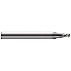Harvey Tool - Ball End Mills; Mill Diameter (Decimal Inch): 0.0020 ; Number of Flutes: 2 ; Length of Cut (Decimal Inch): 0.0030 ; Material: Solid Carbide ; Overall Length (Inch): 1-1/2 ; Overall Length (Decimal Inch): 1.50000 - Exact Industrial Supply