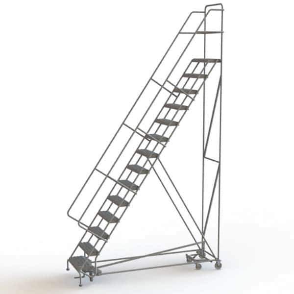 TRI-ARC - Rolling & Wall Mounted Ladders & Platforms Type: All-Directional Ladder Style: Rolling Safety Ladder - USA Tool & Supply