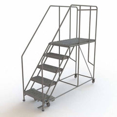 TRI-ARC - Rolling & Wall Mounted Ladders & Platforms Type: Rolling Work Platform Style: Steel Work Platform - USA Tool & Supply