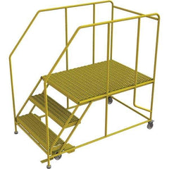 TRI-ARC - Rolling & Wall Mounted Ladders & Platforms Type: Rolling Work Platform Style: Steel Work Platform - USA Tool & Supply