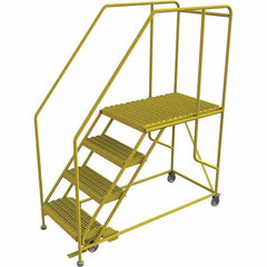 TRI-ARC - Rolling & Wall Mounted Ladders & Platforms Type: Rolling Work Platform Style: Steel Work Platform - USA Tool & Supply
