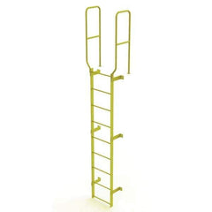 TRI-ARC - Rolling & Wall Mounted Ladders & Platforms Type: Fixed Ladder Style: Safety Cage - USA Tool & Supply