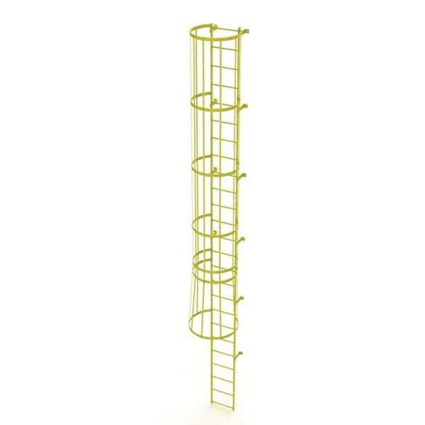 TRI-ARC - Rolling & Wall Mounted Ladders & Platforms Type: Fixed Ladder Style: Safety Cage - USA Tool & Supply