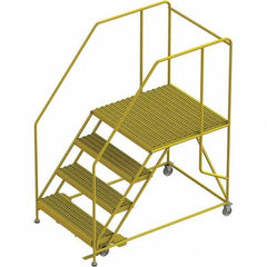 TRI-ARC - Rolling & Wall Mounted Ladders & Platforms Type: Rolling Work Platform Style: Steel Work Platform - USA Tool & Supply