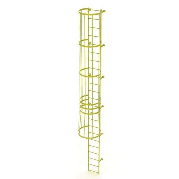 TRI-ARC - Rolling & Wall Mounted Ladders & Platforms Type: Fixed Ladder Style: Safety Cage - USA Tool & Supply