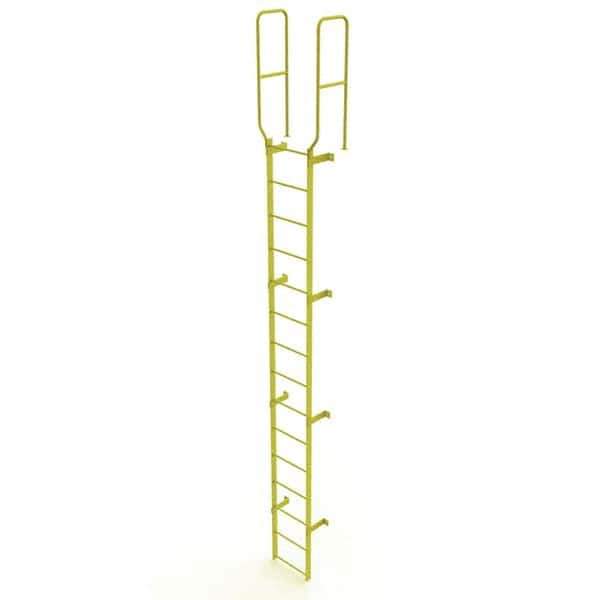 TRI-ARC - Rolling & Wall Mounted Ladders & Platforms Type: Fixed Ladder Style: Safety Cage - USA Tool & Supply