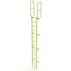 TRI-ARC - Rolling & Wall Mounted Ladders & Platforms Type: Fixed Ladder Style: Safety Cage - USA Tool & Supply