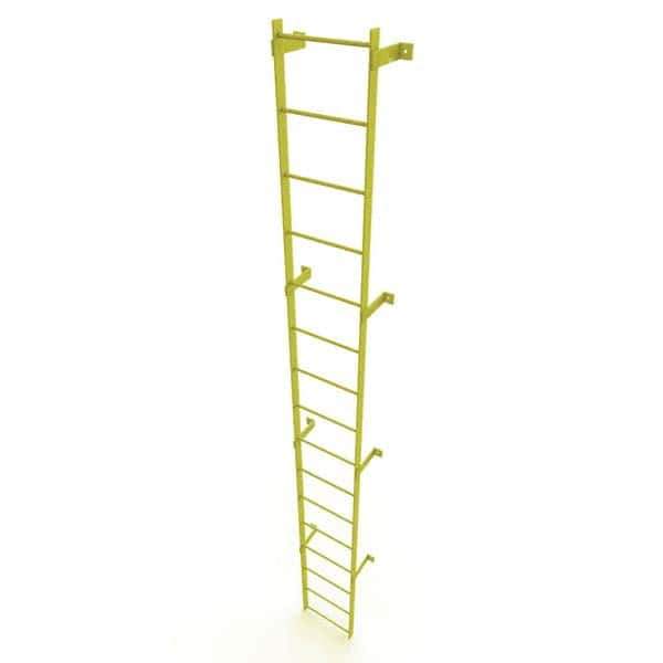 TRI-ARC - Rolling & Wall Mounted Ladders & Platforms Type: Fixed Ladder Style: Safety Cage - USA Tool & Supply