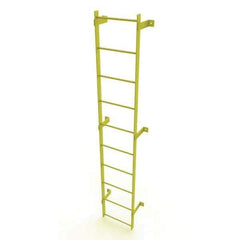TRI-ARC - Rolling & Wall Mounted Ladders & Platforms Type: Fixed Ladder Style: Safety Cage - USA Tool & Supply