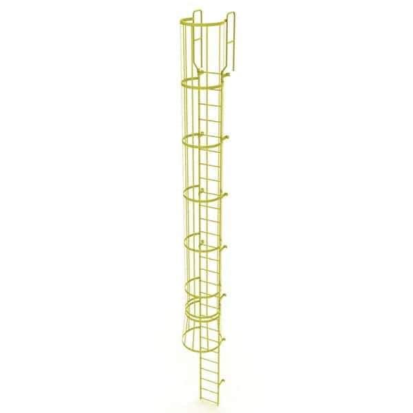 TRI-ARC - Rolling & Wall Mounted Ladders & Platforms Type: Fixed Ladder Style: Safety Cage - USA Tool & Supply