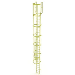 TRI-ARC - Rolling & Wall Mounted Ladders & Platforms Type: Fixed Ladder Style: Safety Cage - USA Tool & Supply
