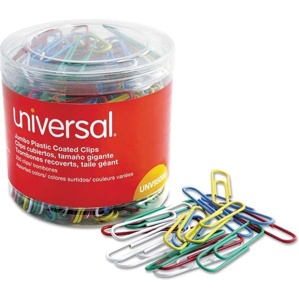 UNIVERSAL - Binder Clips Binder Type: Paper Fastener Color: Assorted - USA Tool & Supply