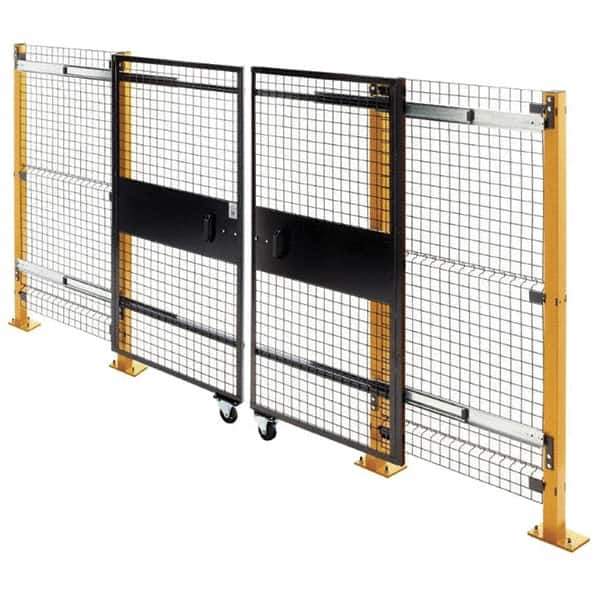 Husky - 8' Wide x 6' High, Double Sliding Door for Temporary Structures - USA Tool & Supply