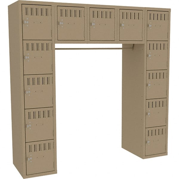 Tennsco - 15 Door, 15 Tier, Welded Locker - USA Tool & Supply
