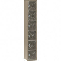 Tennsco - 6 Door, 6 Tier, Welded Locker - USA Tool & Supply