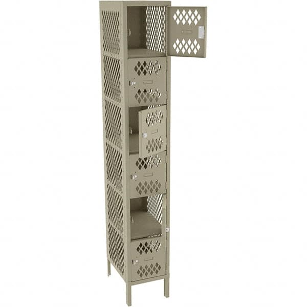 Tennsco - 6 Door, 6 Tier, Welded Locker - USA Tool & Supply