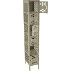 Tennsco - 6 Door, 6 Tier, Welded Locker - USA Tool & Supply