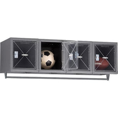 Tennsco - 4 Door, 4 Tier, Welded Locker - USA Tool & Supply