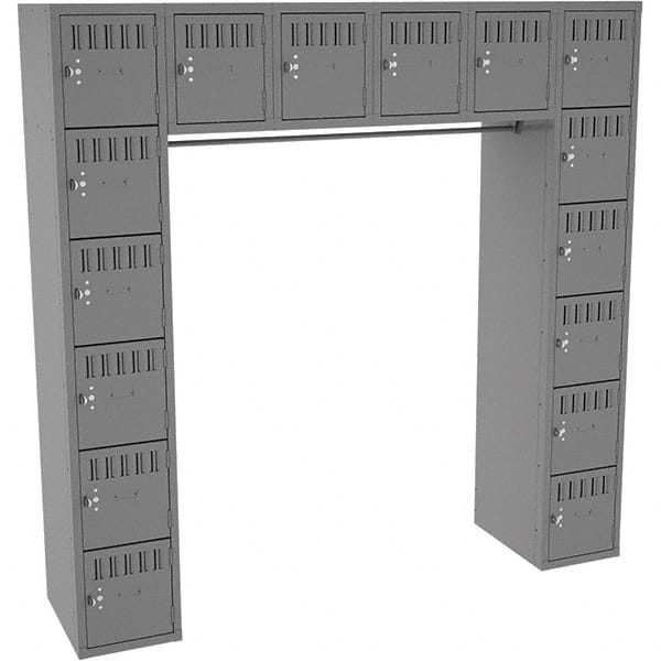 Tennsco - 16 Door, 16 Tier, Welded Locker - USA Tool & Supply