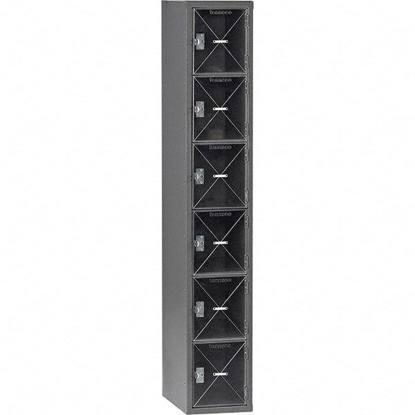 Tennsco - 6 Door, 6 Tier, Welded Locker - USA Tool & Supply