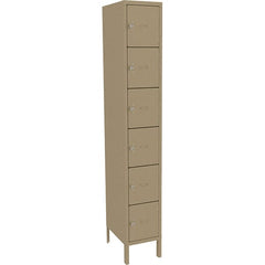 Tennsco - 6 Door, 6 Tier, Welded Locker - USA Tool & Supply