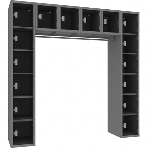 Tennsco - 16 Door, Single Tier, Welded Locker - USA Tool & Supply