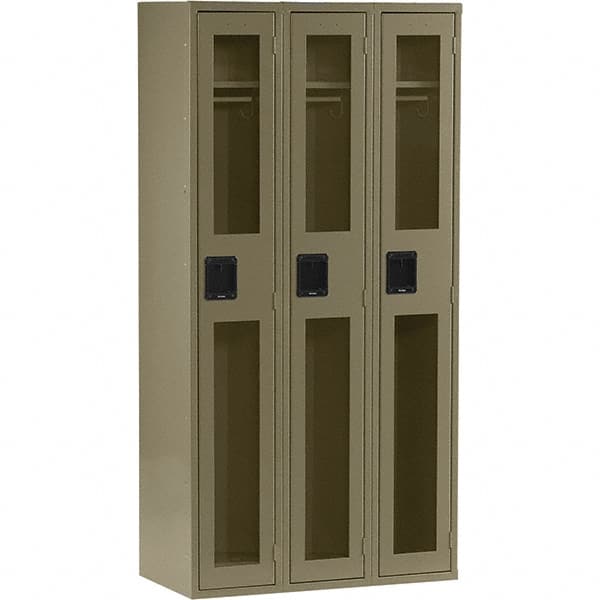 Tennsco - 3 Door, Single Tier, Welded Locker - USA Tool & Supply