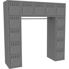 Tennsco - 15 Door, 15 Tier, Welded Locker - USA Tool & Supply