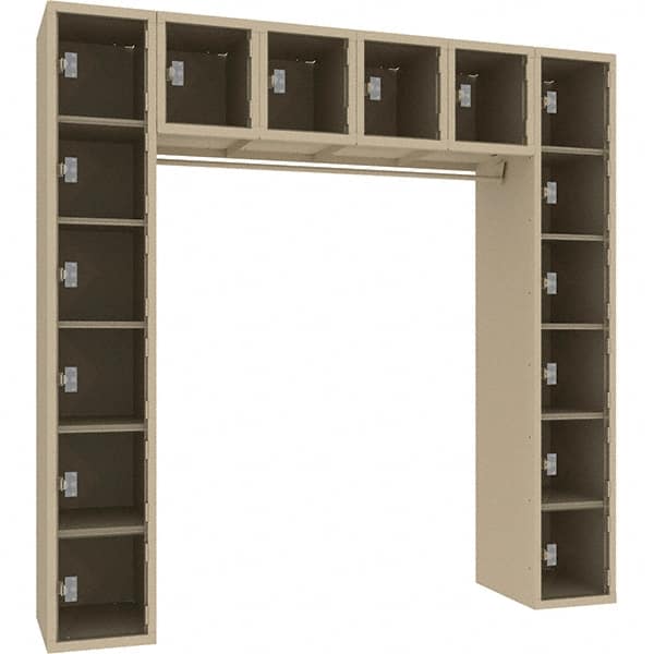 Tennsco - 16 Door, Single Tier, Welded Locker - USA Tool & Supply