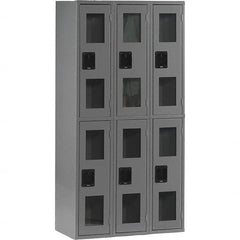 Tennsco - 6 Door, Double Tier, Welded Locker - USA Tool & Supply