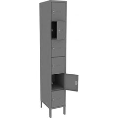 Tennsco - 6 Door, 6 Tier, Welded Locker - USA Tool & Supply