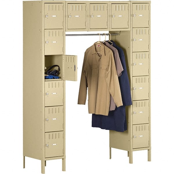 Tennsco - 15 Door, 15 Tier, Welded Locker - USA Tool & Supply