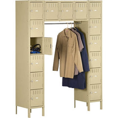 Tennsco - 15 Door, 15 Tier, Welded Locker - USA Tool & Supply