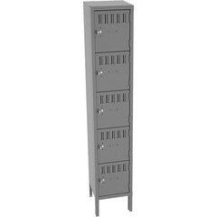 Tennsco - 5 Door, 5 Tier, Welded Locker - USA Tool & Supply