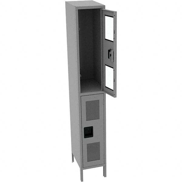 Tennsco - 2 Door, Double Tier, Welded Locker - USA Tool & Supply